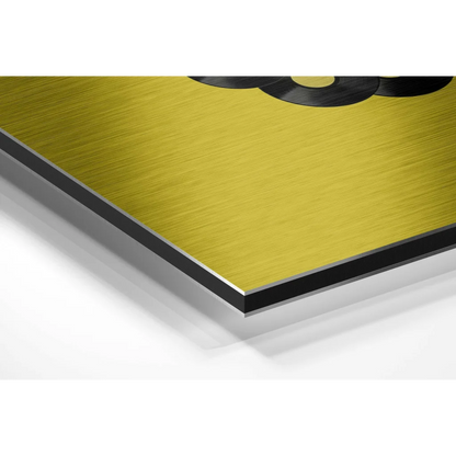 Stunning Brushed Aluminium Dibond Vinyl Record Wall Art | Glass Wall Art Print | vintageantiquesgifts.com