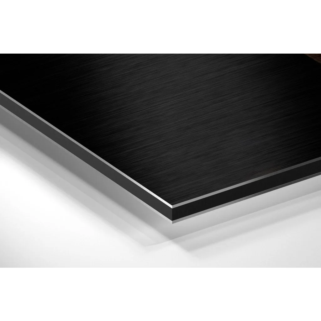 Stunning brushed aluminium dibond flamingo wall art panel