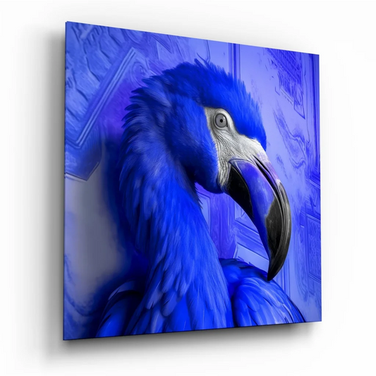 Stunning Blue Bird Tempered Glass Art for Your Wall | Insigneart USA | vintageantiquesgifts.com