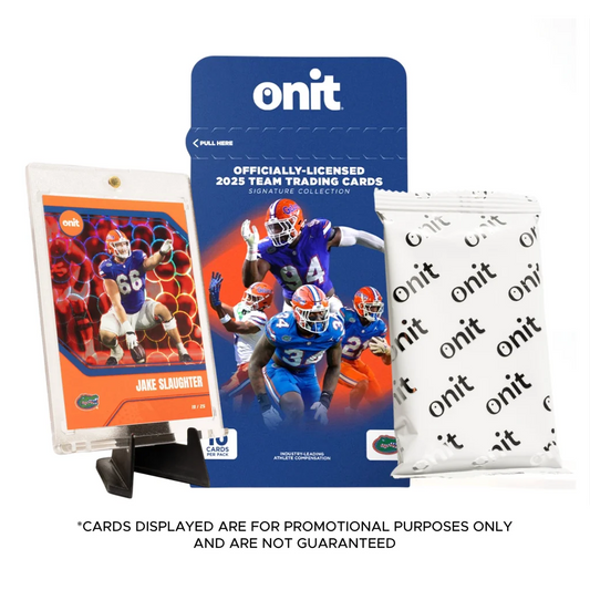Florida Gators 2025 football trading cards single pack by Onit