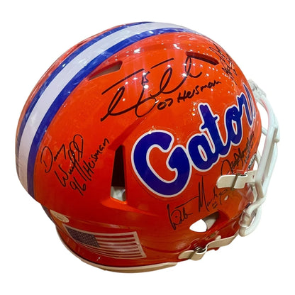 Florida Gators honor autographed Proline helmet with signatures