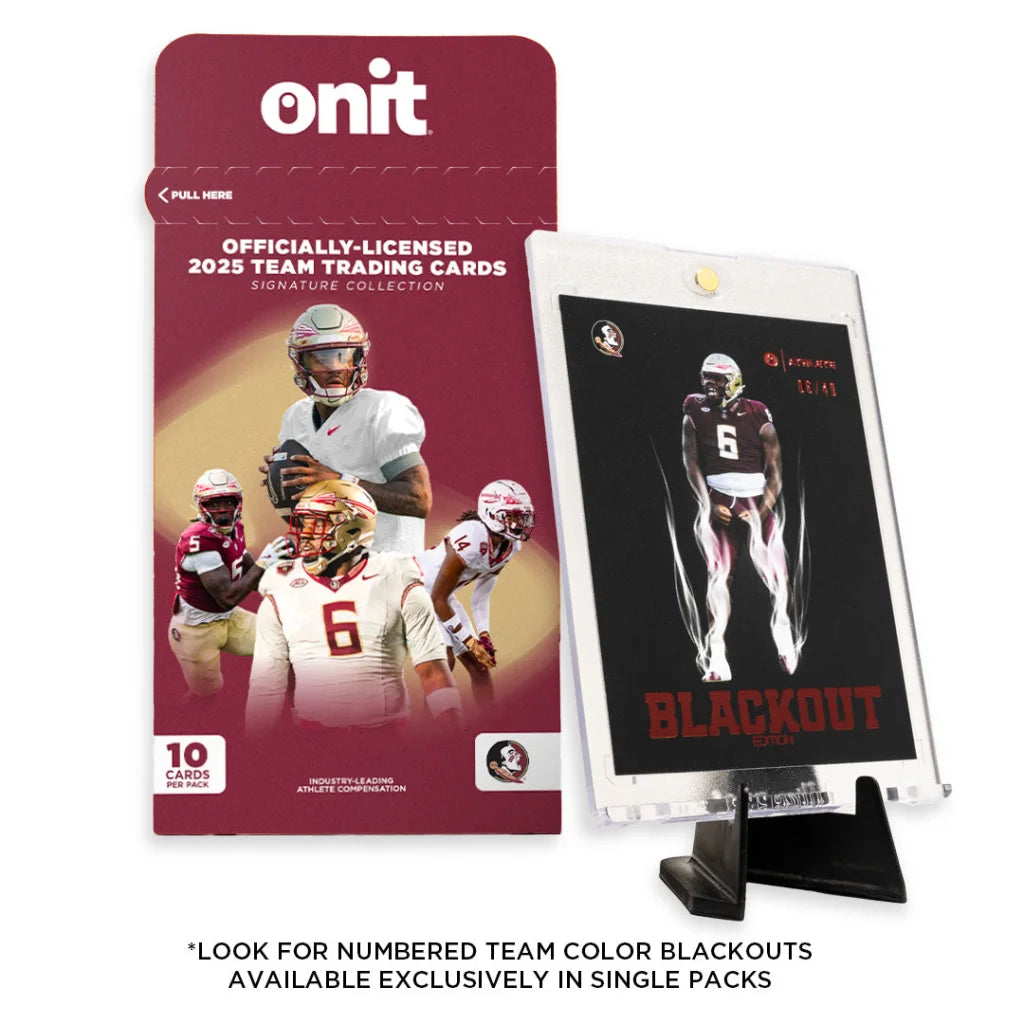 Florida State trading cards single pack with 2023 Onit Team signature collection