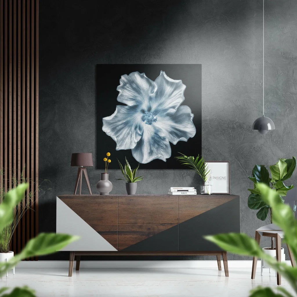 Stunning Floral Brushed Aluminium Dibond Wall Art | Insigneart USA | vintageantiquesgifts.com