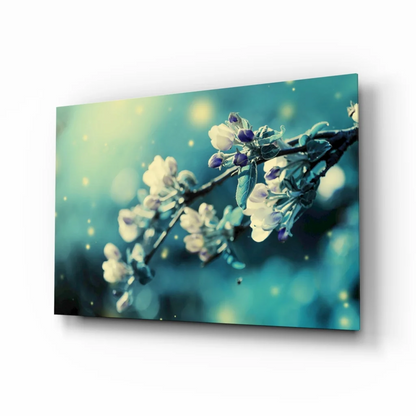 Dreamy Blossom Canvas Wall Art with Glowing Bokeh Lights | Insigneart USA | vintageantiquesgifts.com