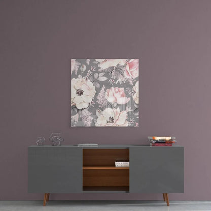 Stunning Pink Rose Tempered Glass Art Panel for Your Home | Contemporary Home Wall Art | vintageantiquesgifts.com
