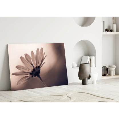 Vintage Daisy Sepia Canvas Wall Art Print | Modern Wall Art Decor | vintageantiquesgifts.com