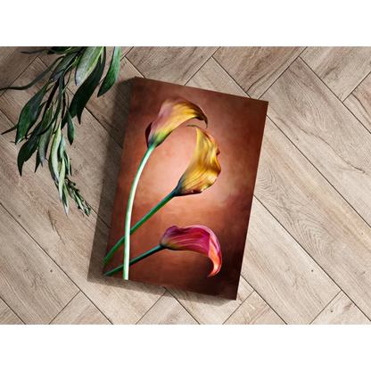 Stunning gradient calla lily insigne aluminum print