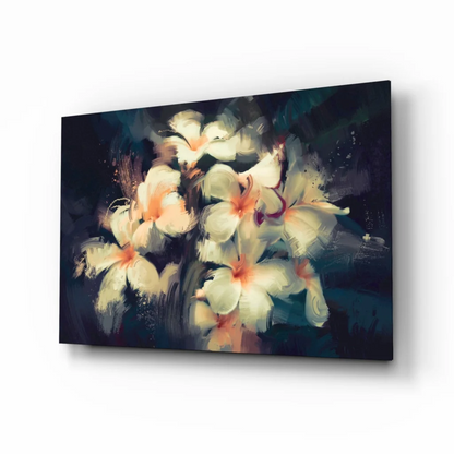 Peach Blossom Navy Canvas Wall Art for Modern Homes | Insigneart USA | vintageantiquesgifts.com