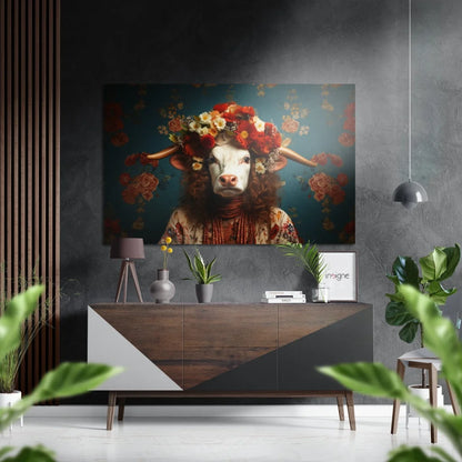Stunning Floral Brushed Aluminium Dibond Wall Art | Insigneart USA | vintageantiquesgifts.com