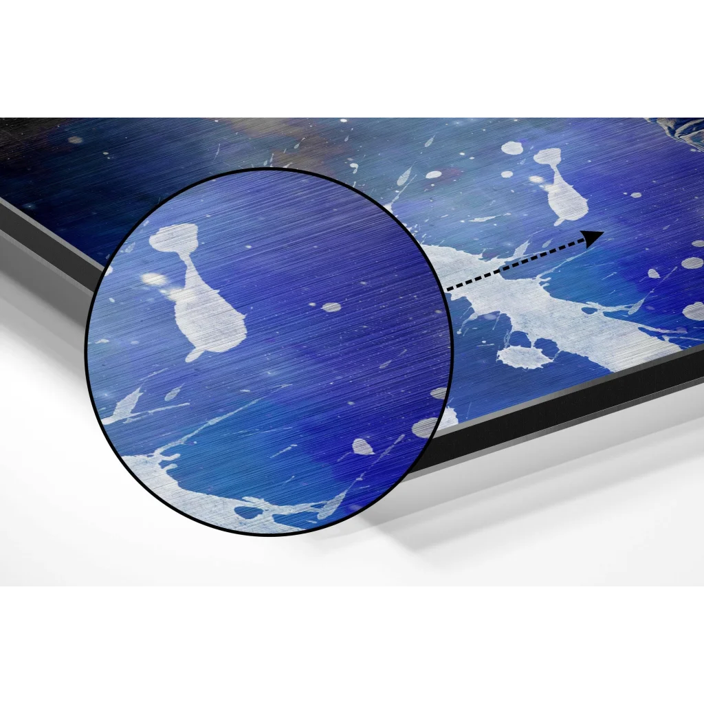 Fly in Space Brushed Aluminium Dibond Wall Art