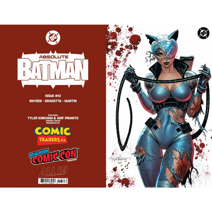[FOIL] ABSOLUTE BATMAN #13 TYLER KIRKHAM EXCLUSIVE BATLLE DAMAGED NYCC EXCLUSIVE CATWOMAN VIRGIN VAR (10/08/2025)