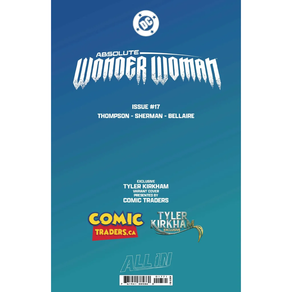 Absolute Wonder Woman #17 Tyler Kirkham Foil Exclusive Virgin Var | Rare Variant Cover | vintageantiquesgifts.com