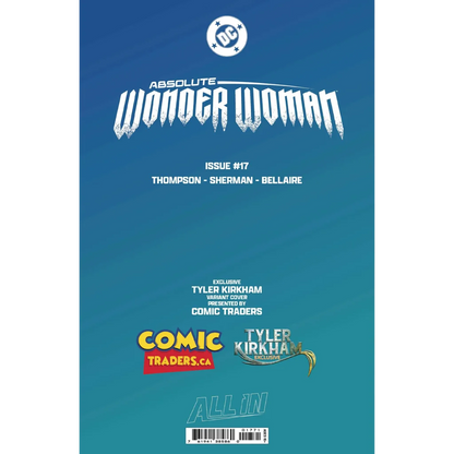 Absolute Wonder Woman #17 Tyler Kirkham Foil Exclusive Virgin Var | Rare Variant Cover | vintageantiquesgifts.com