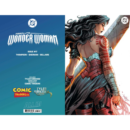 Absolute Wonder Woman #17 Tyler Kirkham Foil Exclusive Virgin Var | Rare Variant Cover | vintageantiquesgifts.com