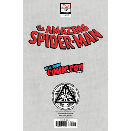 Variant comic book cover for The Amazing Spider-Man #32 Leirix Exclusive NYCC foil