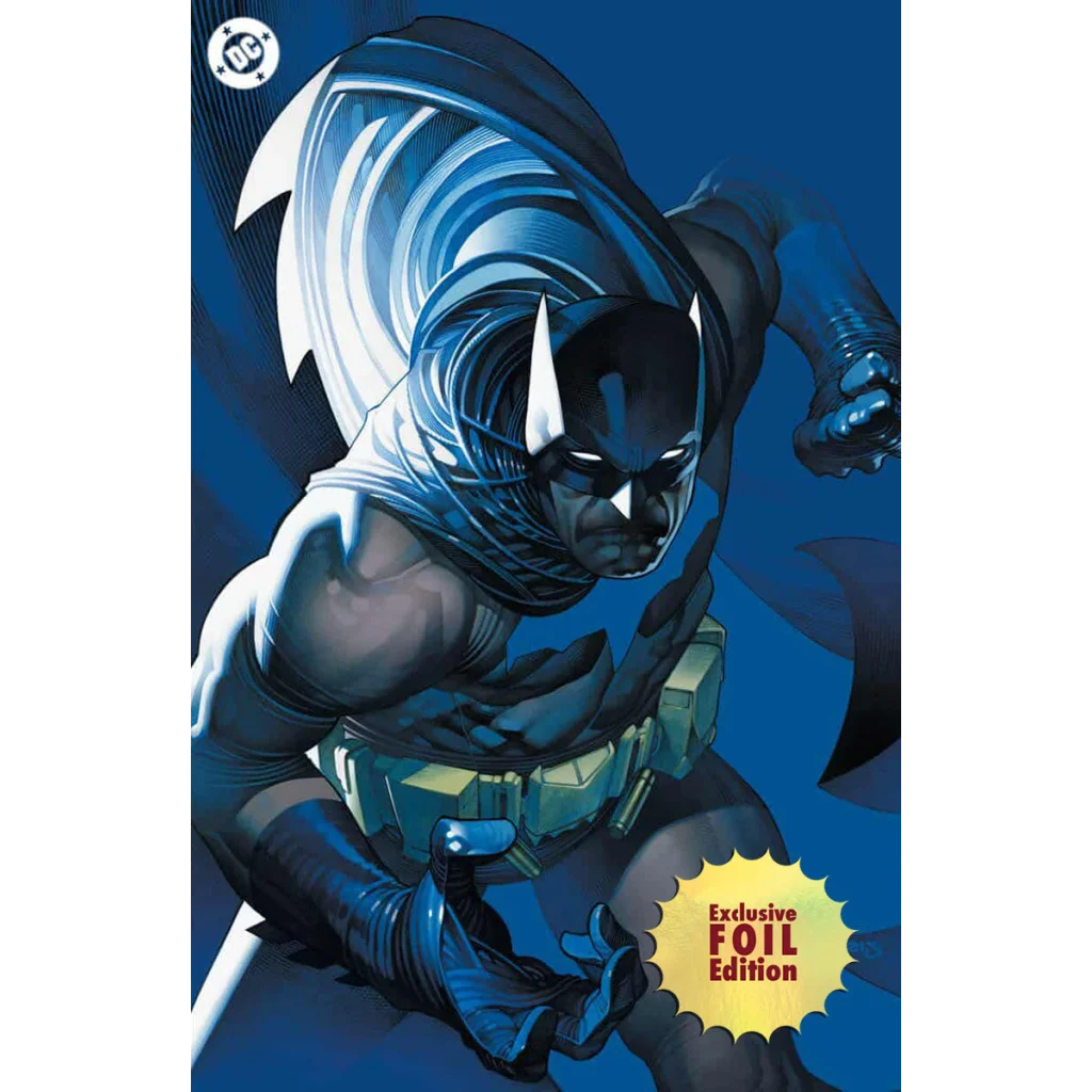 Foil Batman comic book cover with Jorge Jimenez art and Matt Fraction writing