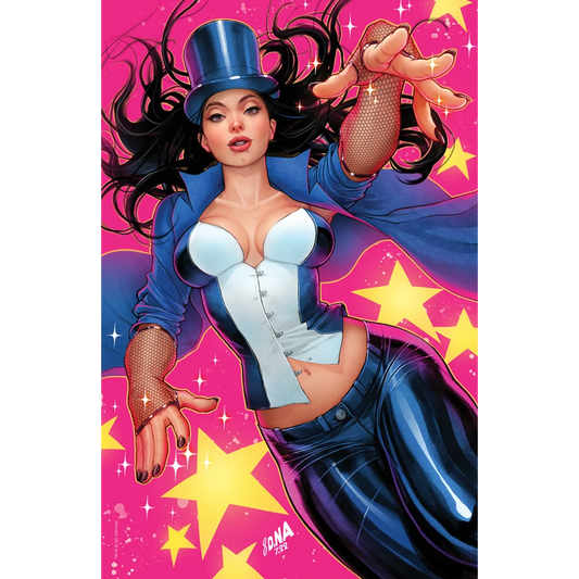 Dark Crisis Infinite Earths comic cover featuring woman in magician’s outfit with top hat