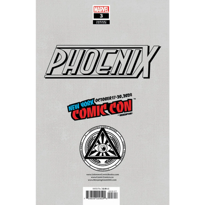 Comics exclusive Nathan Szerdy White Phoenix foil variant comic book display