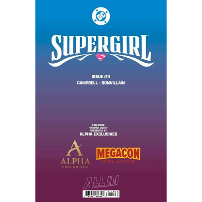 FOIL Supergirl #11 exclusive logo var cover by Sophie Campbell