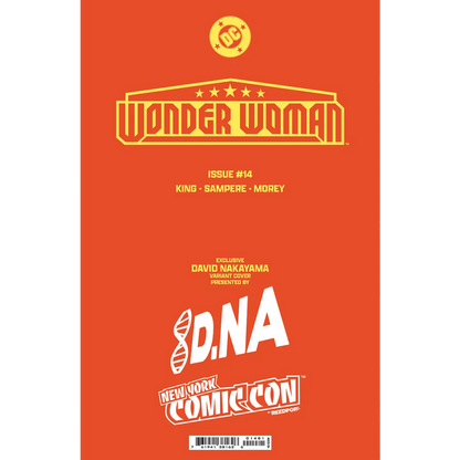 [FOIL] WONDER WOMAN #14 DAVID NAKAYAMA NYCC 2024 EXCLUSIVE VIRGIN PREMIUM VAR  (10/23/2024)