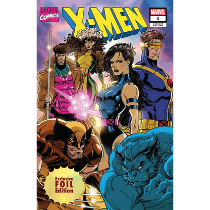 [FOIL] X-Men #1 (1991) Facsimile Unknown Comic Kaare Andrews MEGACON 2025 Exclusive Blue Team Var (02/05/2025)