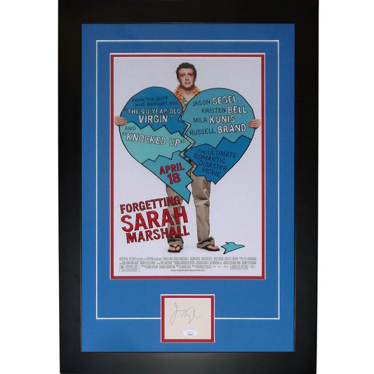 Framed Forgetting Sarah Marshall 11x17 movie poster with Jason Segel autograph