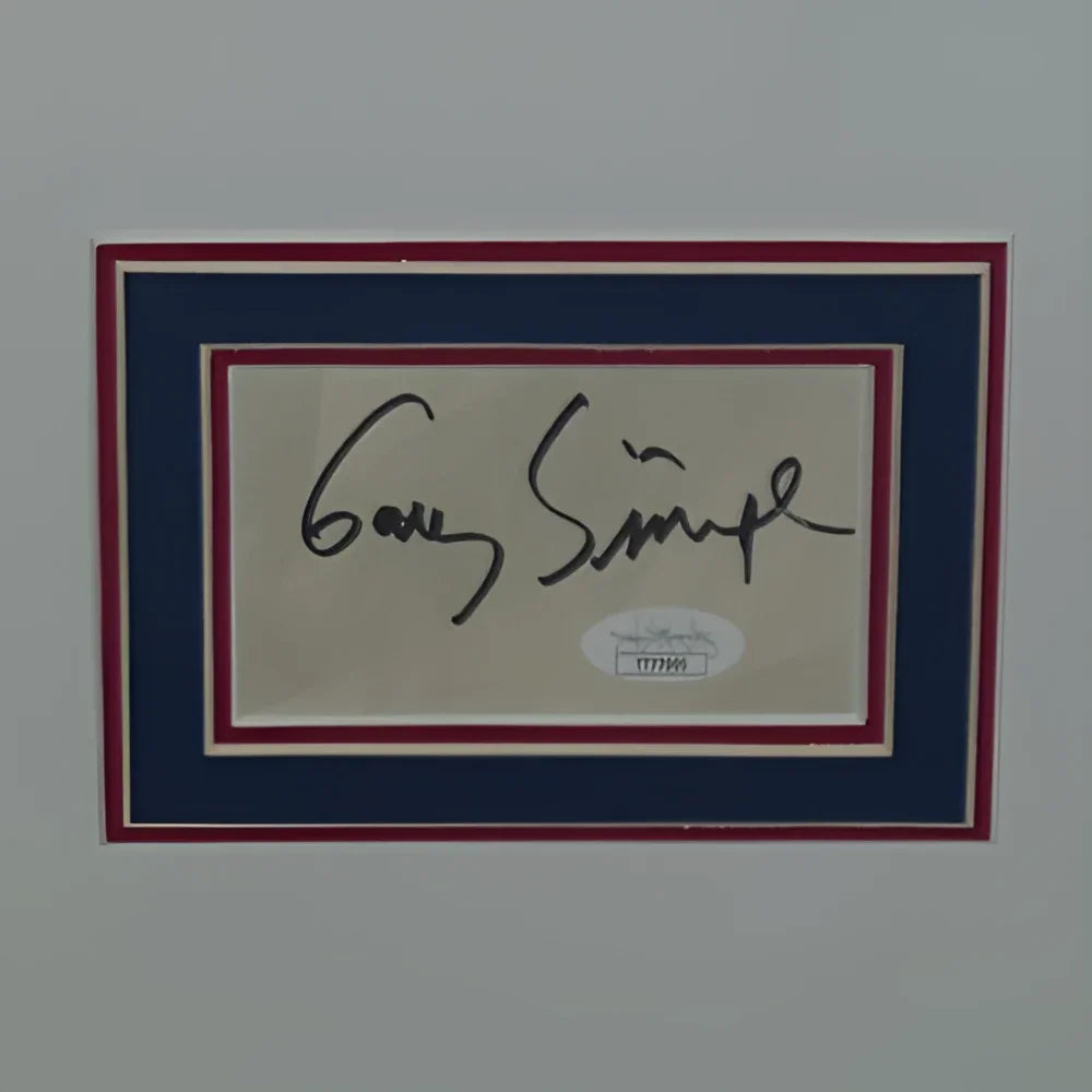 Forrest Gump movie poster framed with cast autographs and Gary Simpkins signature