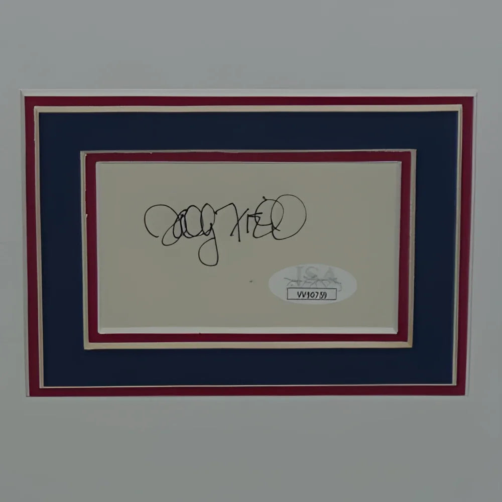 Framed Forrest Gump movie poster with 3 cast autographs on cream paper
