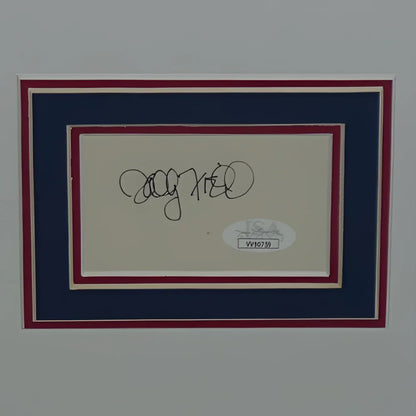 Framed Forrest Gump movie poster with 3 cast autographs on cream paper