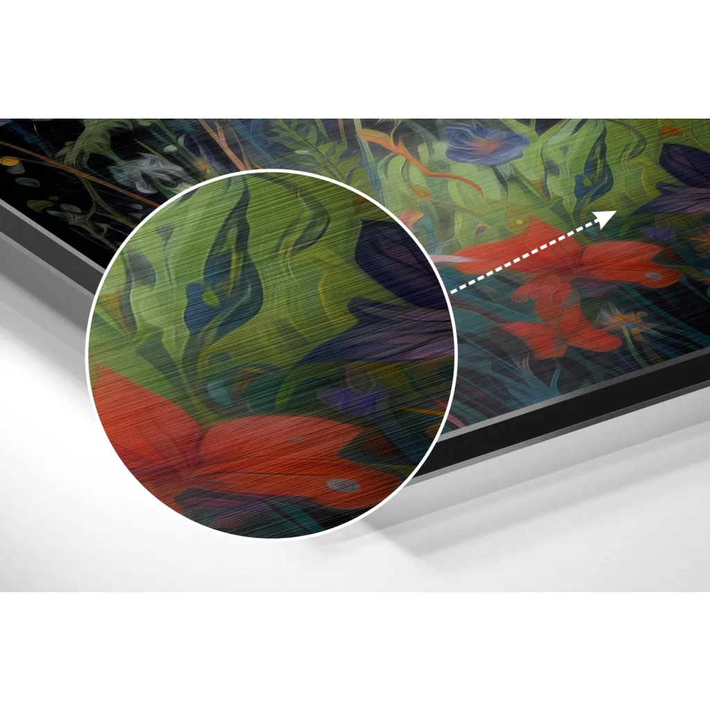 Fox Brushed Aluminum Dibond Wall Art