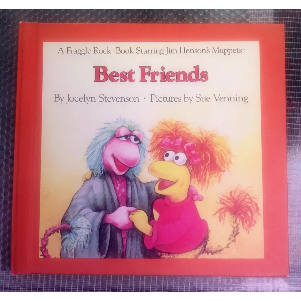 Red Fraggle Rock Best Friends 1984 hardcover book cover