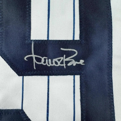 Framed Autographed Aaron Boone 35x39 New York Pinstripe Baseball Jersey Beckett BAS COA | Certified Authentic Signed Memorabilia | vintageantiquesgifts.com