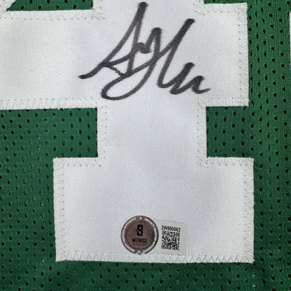 Framed autographed Al Horford Boston green basketball jersey with Beckett COA