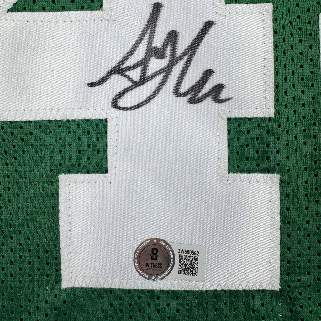 Boston Green Al Horford sports jersey with autograph and Beckett COA for man cave fun