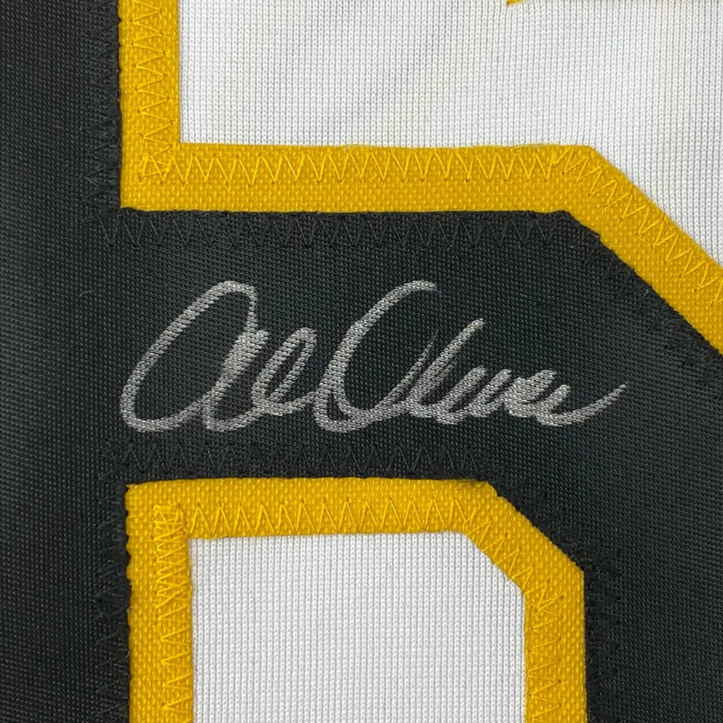 Framed autographed Al Oliver Pittsburgh Pirates white jersey with JSA COA