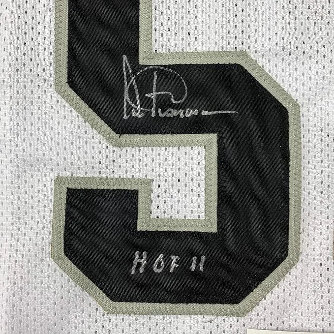 Framed Autographed Artis Gilmore HOF 11 35x39 San Antonio White Basketball Jersey JSA COA | Certified Authentic Signed Memorabilia | vintageantiquesgifts.com