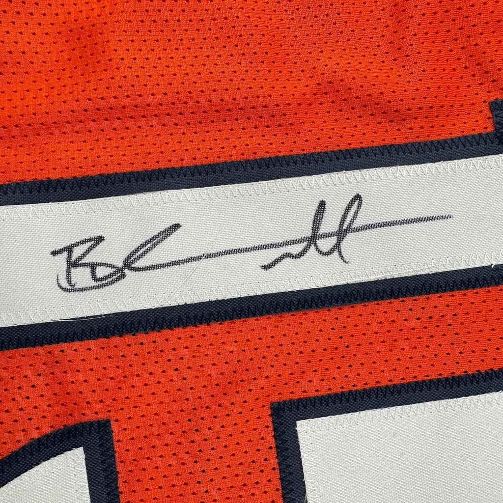 Denver Orange Brandon Marshall jersey with autograph, perfect for your man cave