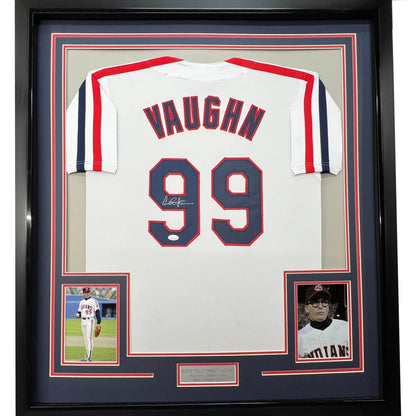 Framed Autographed Charlie Sheen 35x39 Wild Thing Ricky Vaughn Major League Movie Baseball Jersey JSA COA | Hall of Fame Sports Memorabilia | vintageantiquesgifts.com