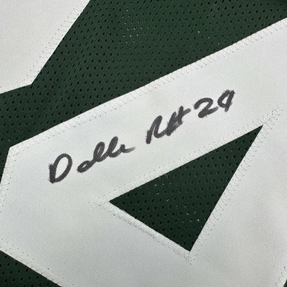 Framed autographed Darrelle Revis New York Jets jersey with number 24