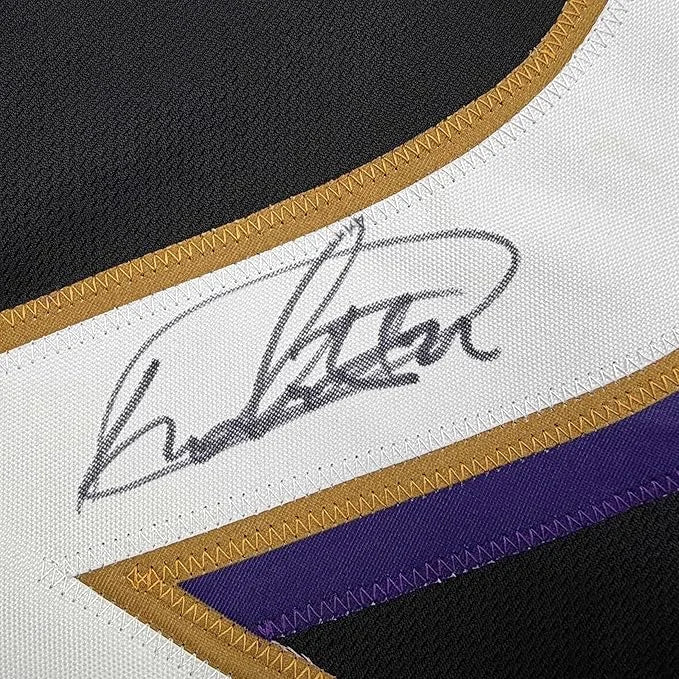 Framed Autographed Derrick Henry 35x39 Baltimore Black Football Jersey JSA COA | Certified Authentic Signed Memorabilia | vintageantiquesgifts.com