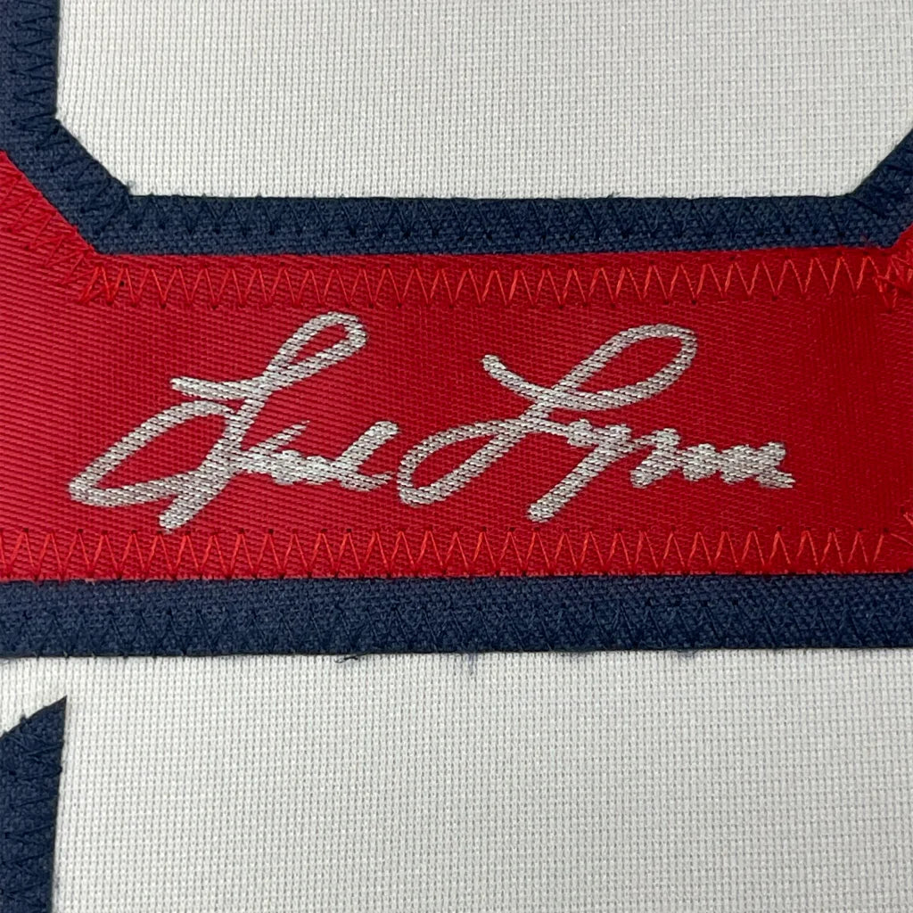 Framed Autographed Fred Lynn 35x39 Boston White Baseball Jersey JSA COA | Certified Authentic Signed Memorabilia | vintageantiquesgifts.com