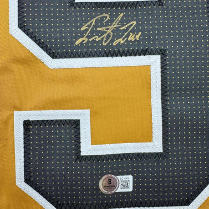 Framed autographed Ivan Barbashev Las Vegas gold jersey with signature