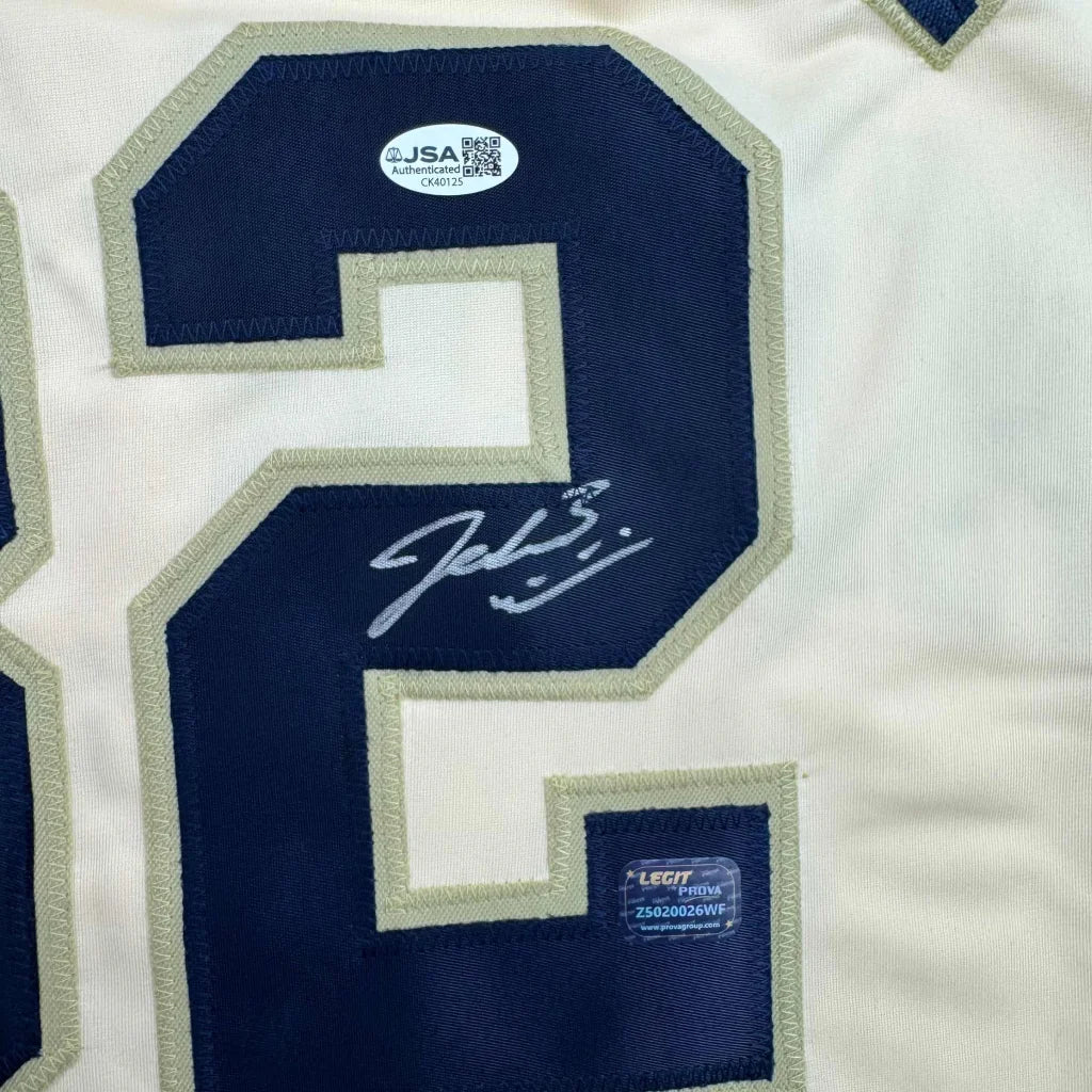 Framed Autographed Jacob Misiorowski 35x39 Milwaukee Cream Baseball Jersey JSA COA | Certified Authentic Signed Memorabilia | vintageantiquesgifts.com