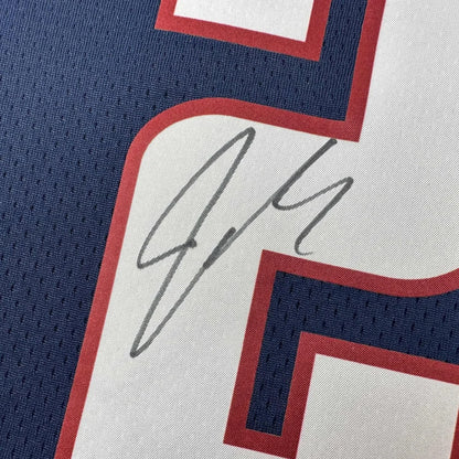 Framed Autographed Jamal Murray 35x39 Denver Nuggets Blue Authentic Swingman Basketball Jersey Fanatics COA | Certified Authentic Signed Memorabilia | vintageantiquesgifts.com