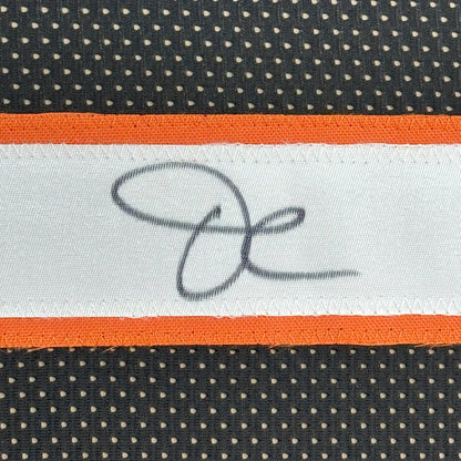 Framed signed Ja’Marr Chase Bengals jersey with white fabric label and JSA COA