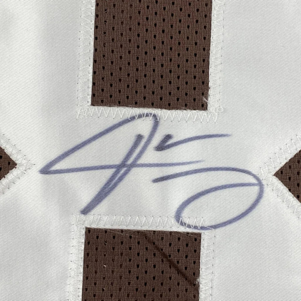 Framed autographed Jarvis Landry custom Cleveland Browns jersey JSA COA