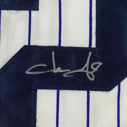 Pinstriped Jason Giambi Yankees signed jersey with framed photos for sale