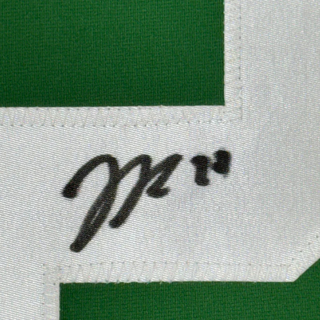 Green Jason Robertson autographed jersey with black marker, perfect for man cave decor, JSA COA