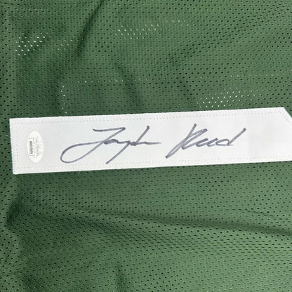 Framed Autographed Jayden Reed 35x39 Michigan State Green College Football Jersey JSA COA | Certified Authentic Signed Memorabilia | vintageantiquesgifts.com