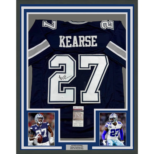 Autographed Dallas Cowboys Kearse jersey with photos and certification for fans